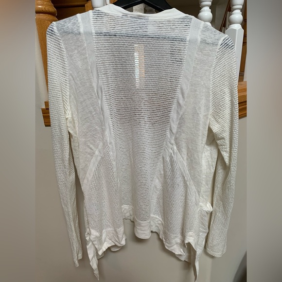 Sheer Cream Anthropologie Cardigan Size M - Picture 2 of 4